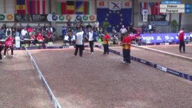Petanque EK  2017 Spanien gegen Frankreich