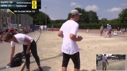 Halbfinale DM Doublette Mixte 2018